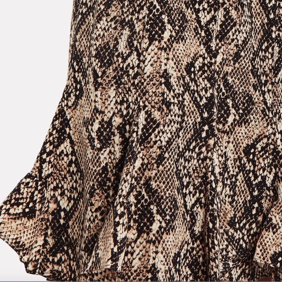 Veronica Beard 'Ried' Python Print Silk Mini-Dress, Black Multi - Picture 13 of 14